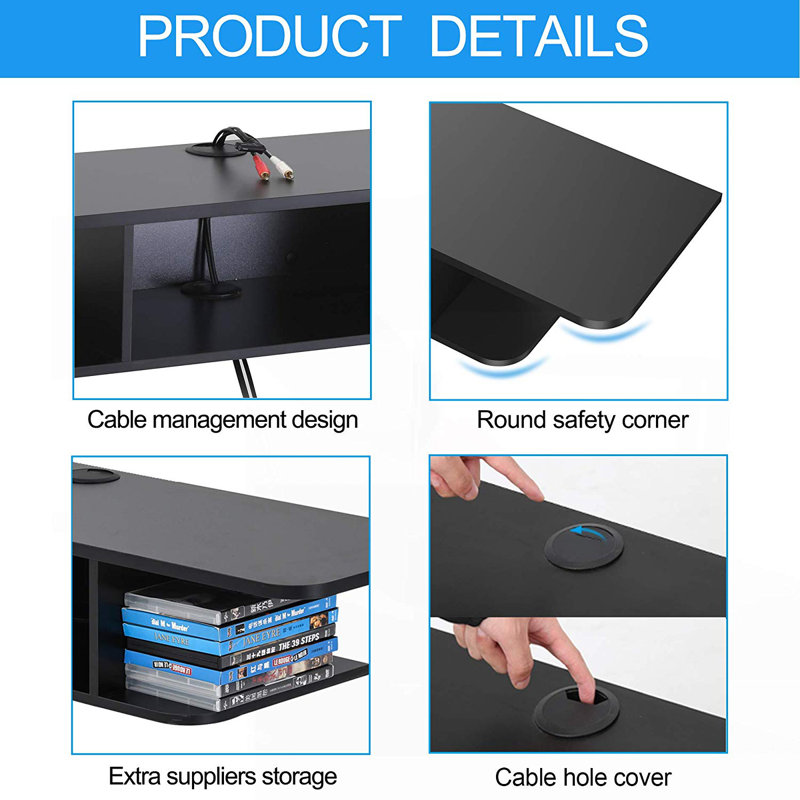 Ebern Designs Suitland Floating TV Stand for TVs up to 50" & Reviews Wayfair Canada